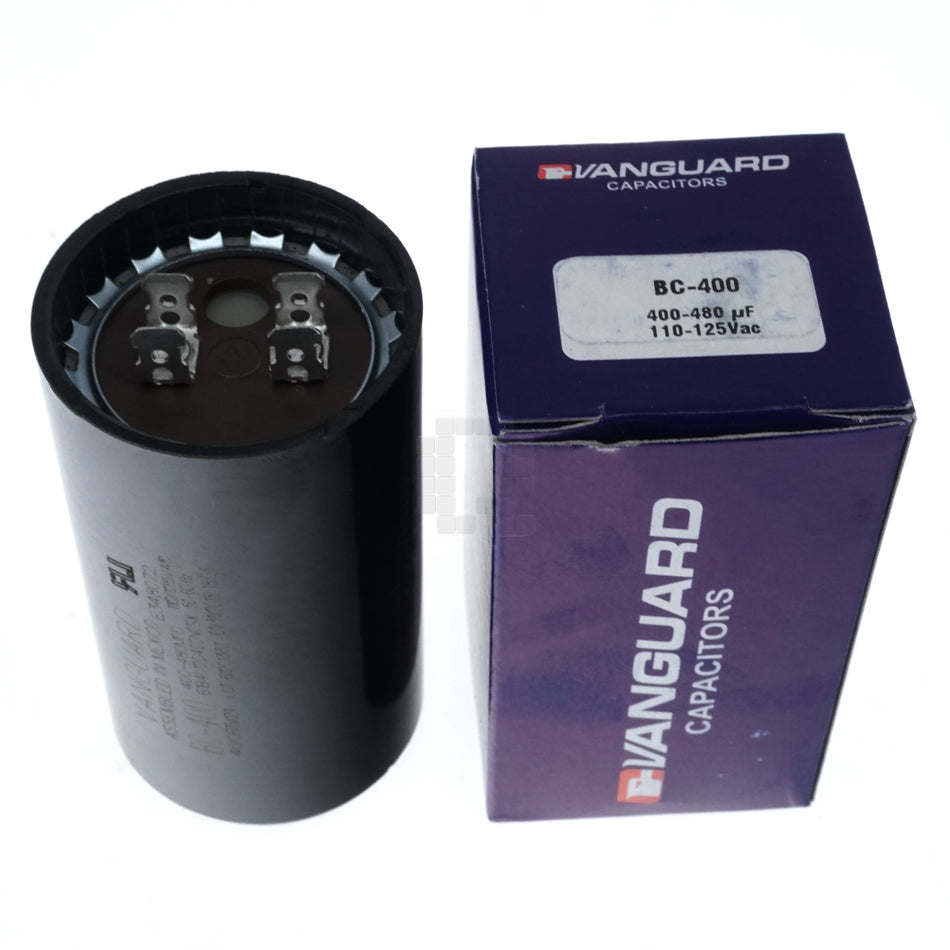 Vanguard BC-400 Electric Motor Start Capacitor, 400-480 ÃÂµF, 110-125 VAC
