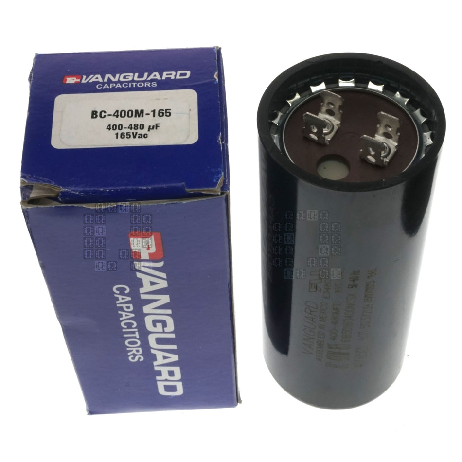 Vanguard BC-400M-165 Electric Motor Start Capacitor, 400-480 uF, 165VAC