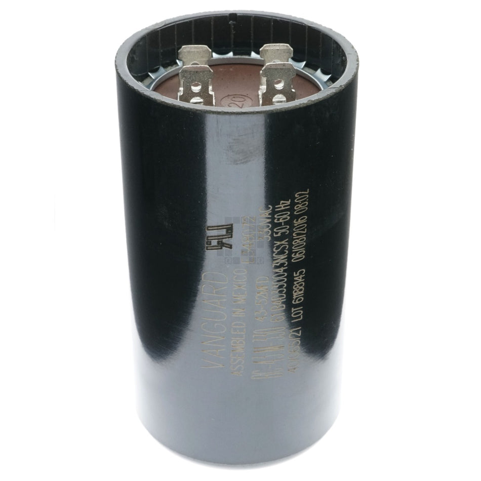 Vanguard BC-43M-330 Electric Motor Start Capacitor, 43-52 uF 330VAC 50/60Hz