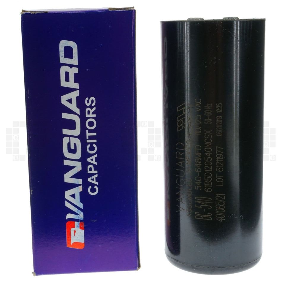 Vanguard BC-540 Electric Motor Start Capacitor, 540-648 ÃÂµF, 110-125 VAC