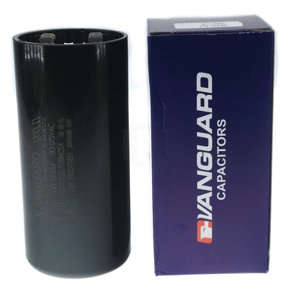 Vanguard BC-705 Electric Motor Start Capacitor, 705-850 uF, 110-125VAC