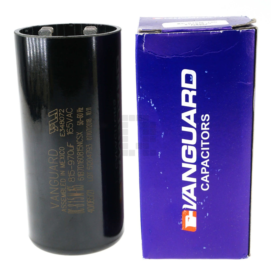 Vanugard BC-815M-165 Electric Motor Start Capacitor, 815-970 uF, 165VAC