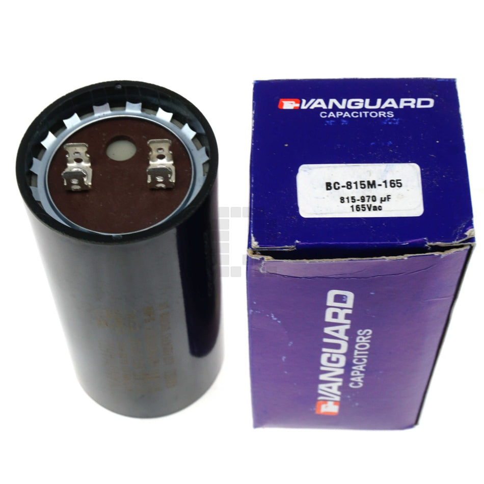Vanugard BC-815M-165 Electric Motor Start Capacitor, 815-970 uF, 165VAC