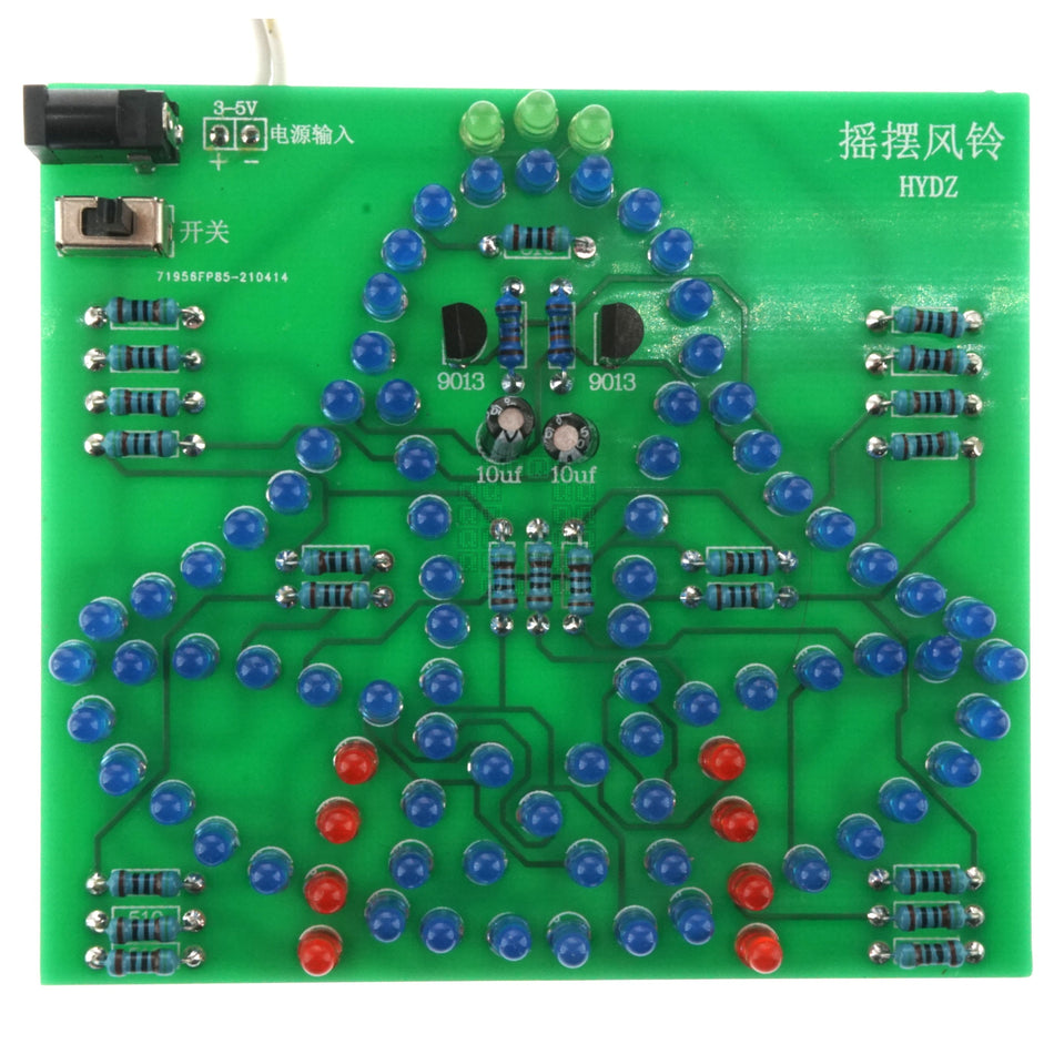 Swinging Ringing Bells LED DIY Thru Hole Soldering Practice Kit, 3-5VDC