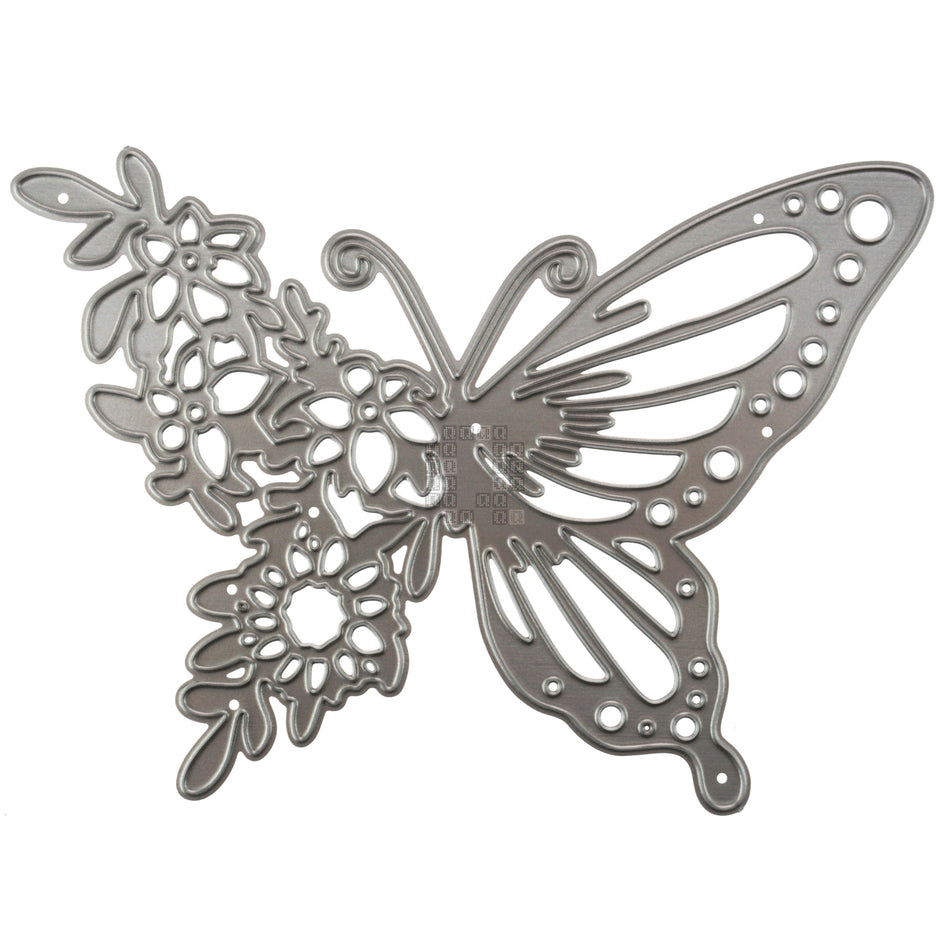 Butterfly on Flowers Metal Cutting Die