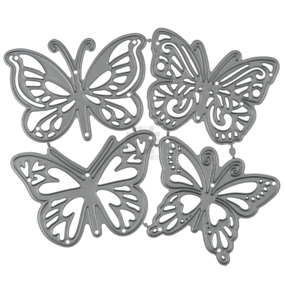 Moth/Butterfly Metal Cutting Die, 4 Piece Set