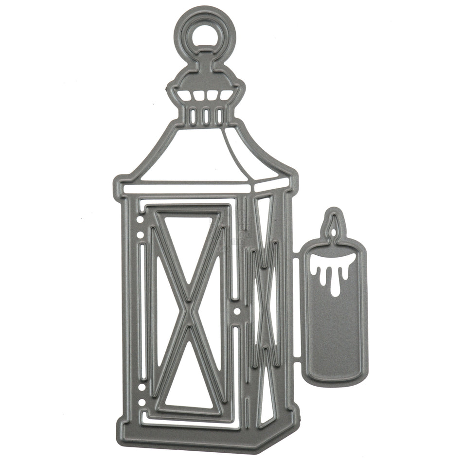 Lit Wax Candle and Lantern Metal Cutting Die Set