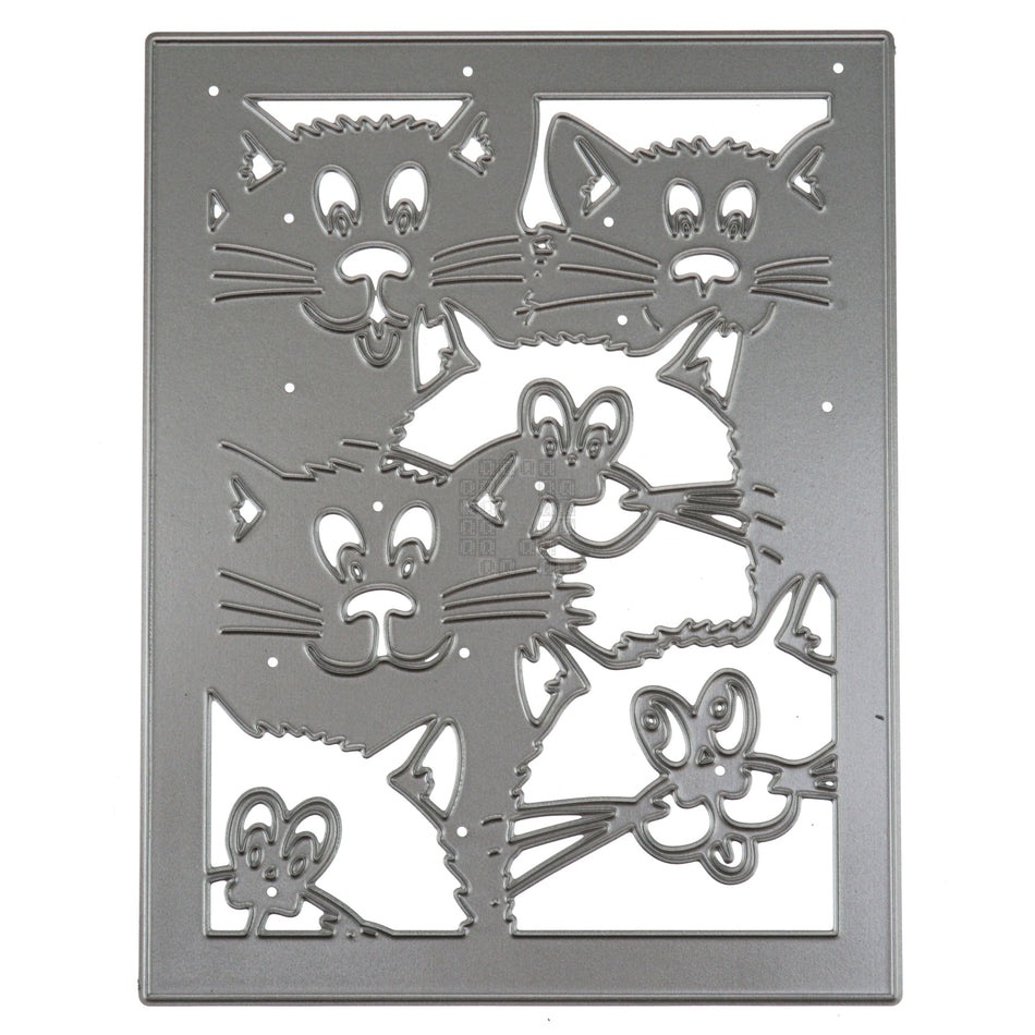 6 Cats Window Frame Metal Cutting Die