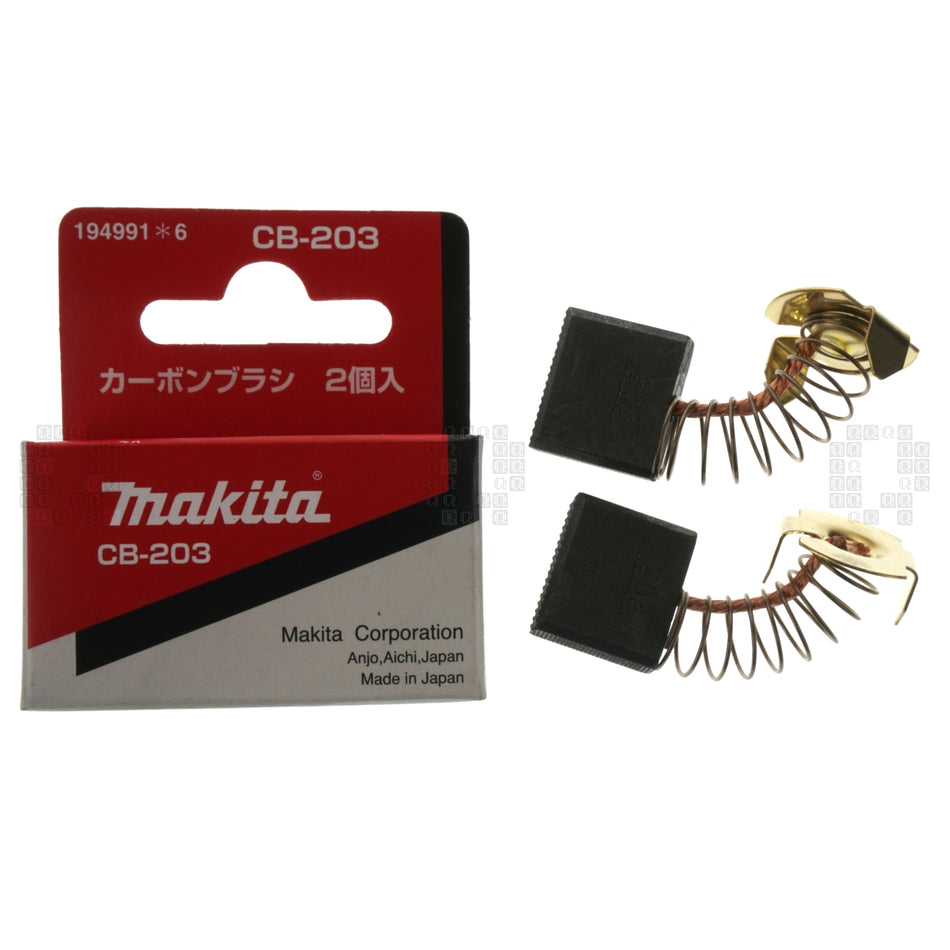 Makita CB203 CB-203 194991-6 Carbon Brush Assembly Set