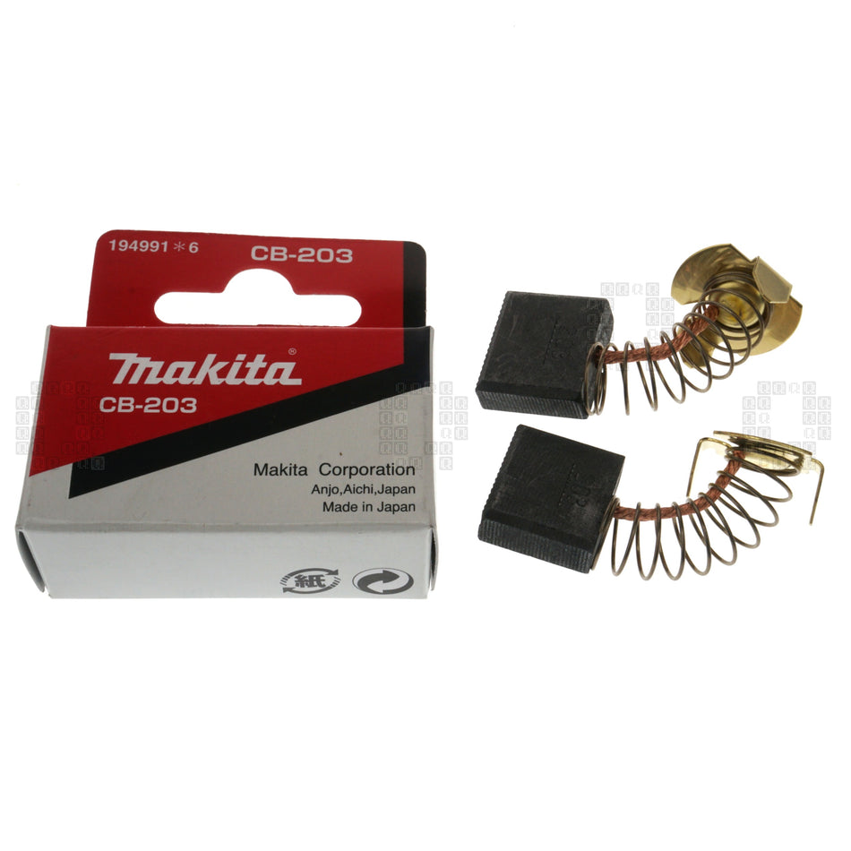Makita CB203 CB-203 194991-6 Carbon Brush Assembly Set