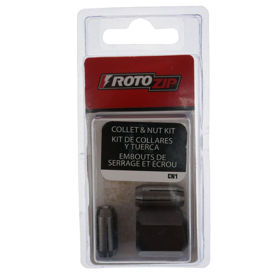 Bosch Rotozip CN1 2610016659 1/8", 5/32" & 1/4" Collets and Nut Kit