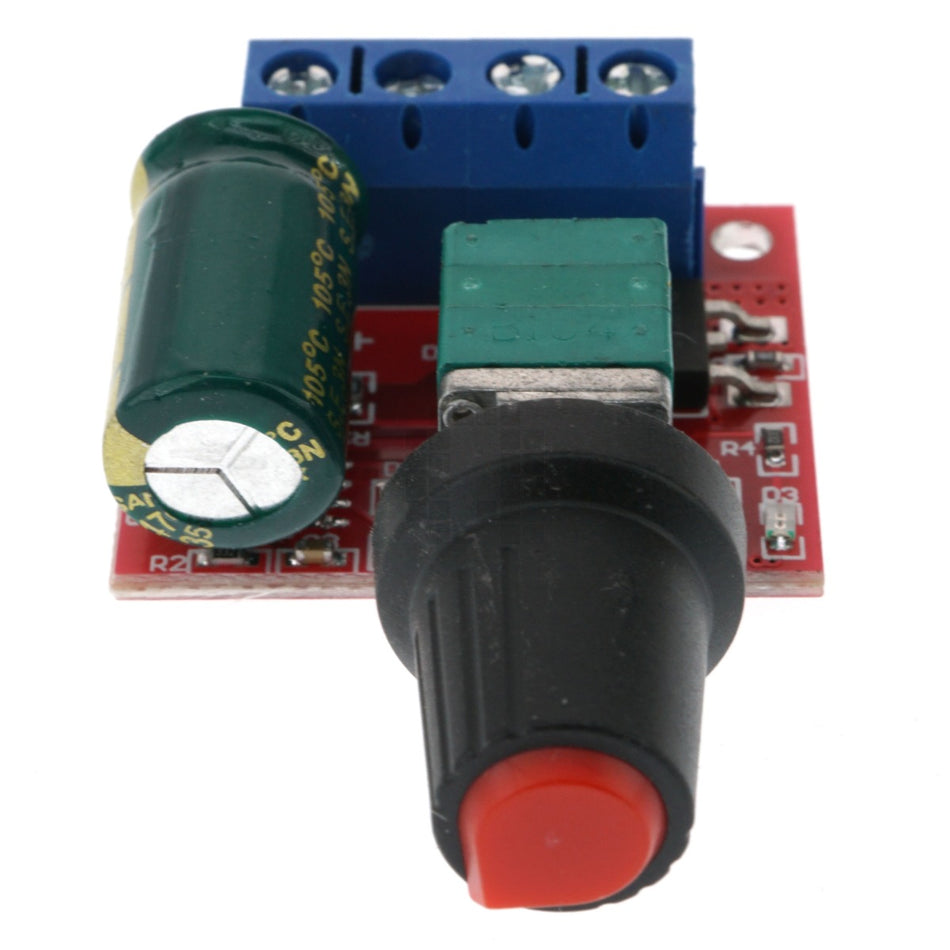 20kHz PWM DC Motor Speed Controller, 4.5-35VDC, 90 Watt, LED Dimming