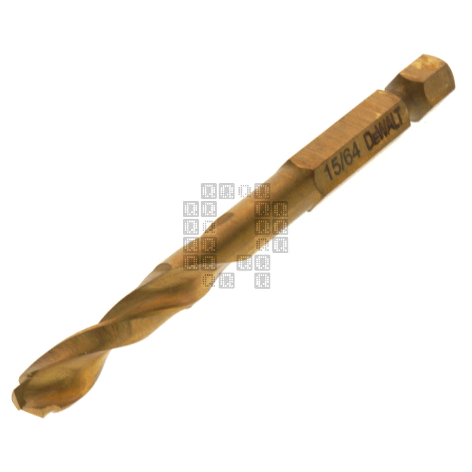 DeWALT DD5115 15/64" Impact Ready Drill Bit, TiN Coated, Pilot Point