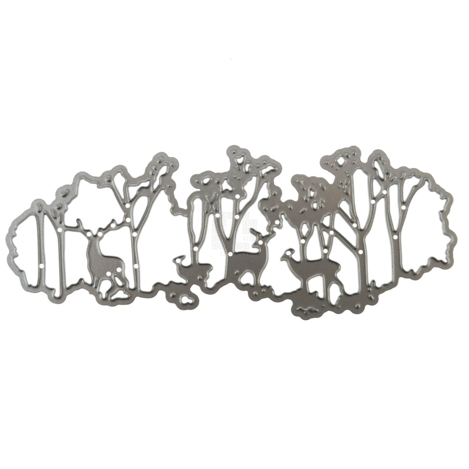 Deer Buck in Woods Trees Forest Cutout Metal Cutting Die