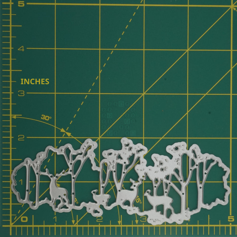 Deer Buck in Woods Trees Forest Cutout Metal Cutting Die