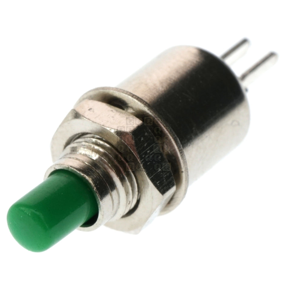 5mm Green Momentary Round Push Button, DS-402, SPST