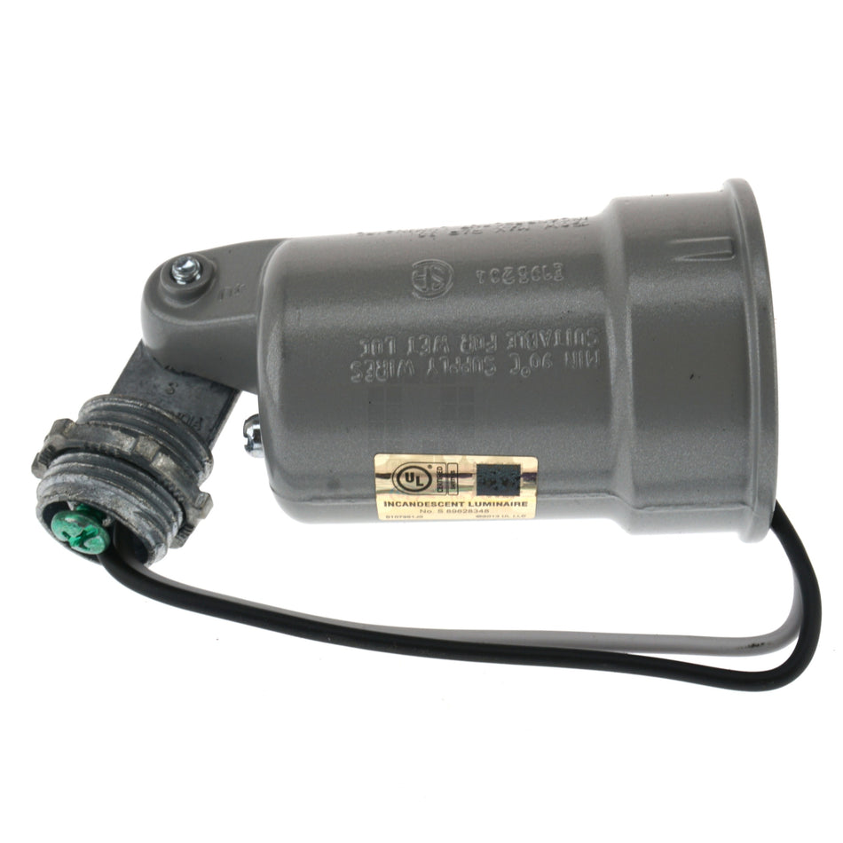 Bell Outdoor 5606-5 Weatherproof Lampholder, Gray PAR-38 150W Max