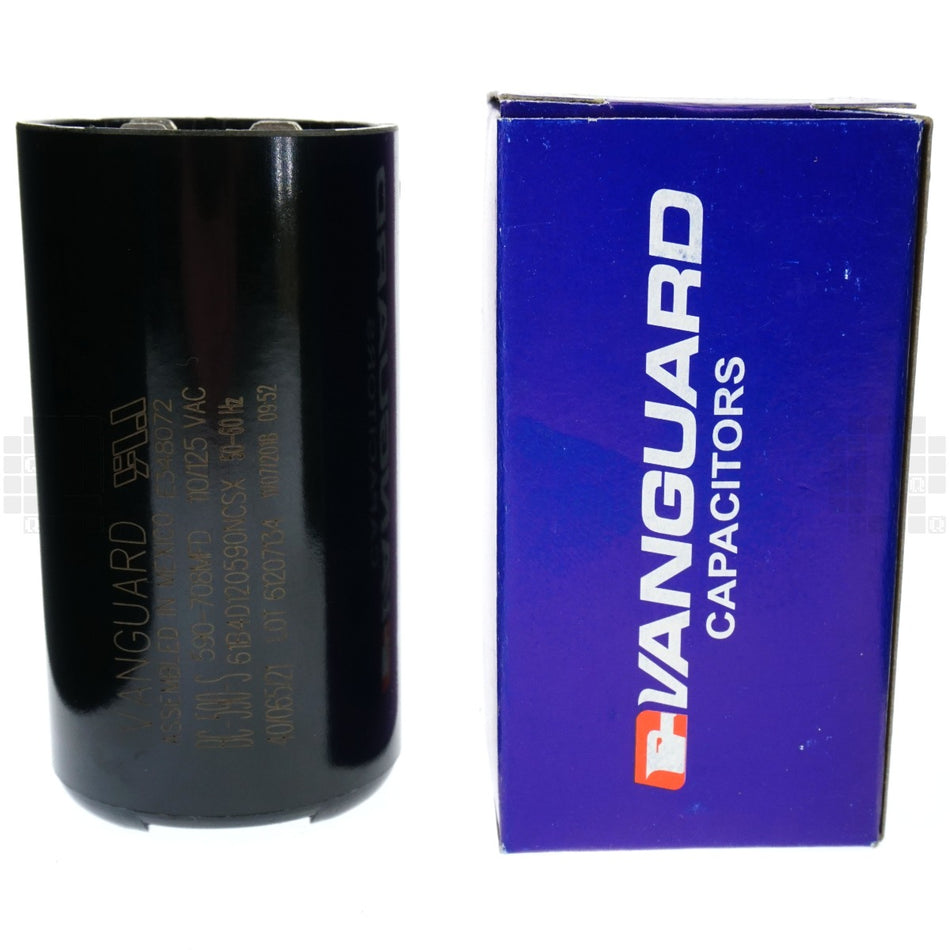 Vanguard BC-590-S Start Capacitor, 590-708 uF, 110-125VAC
