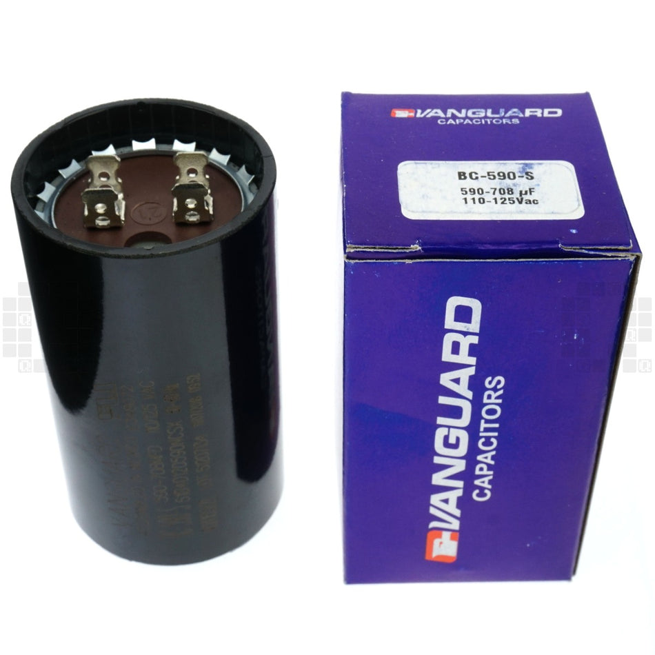 Vanguard BC-590-S Start Capacitor, 590-708 uF, 110-125VAC