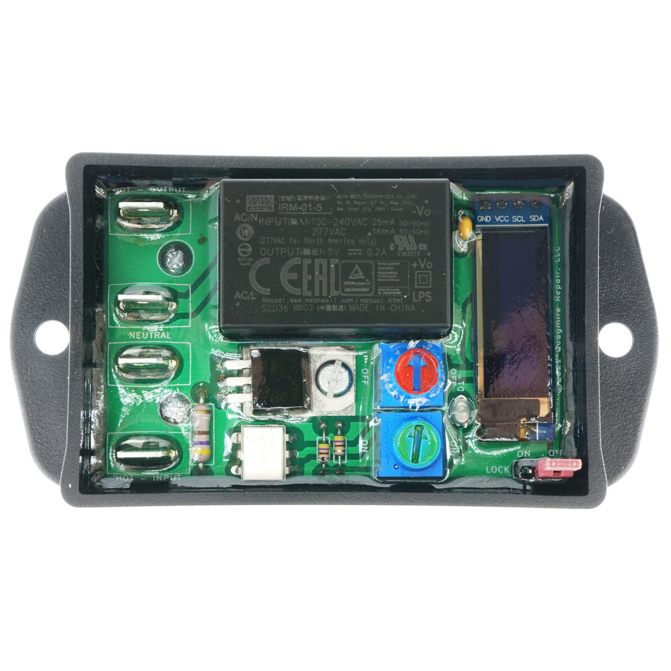 Model 403SLE Solid State Timer, 0-30 Sec Off, 0-10 Sec On, 85-305VAC, Epoxy Lock & Screen