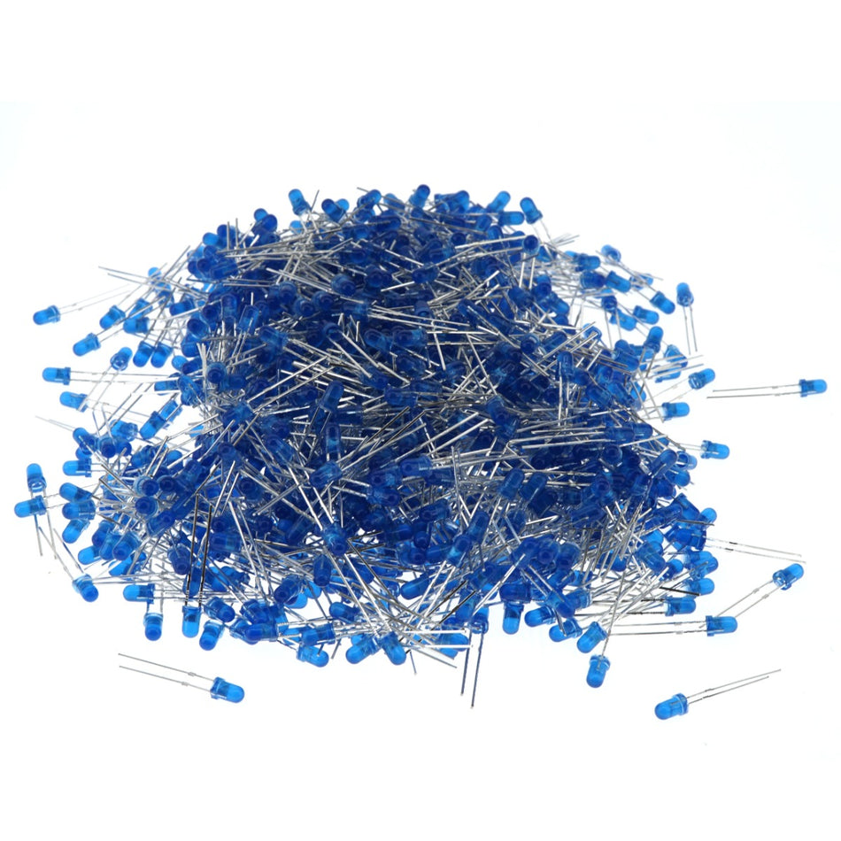 3mm Blue LEDs, 1000 Pack