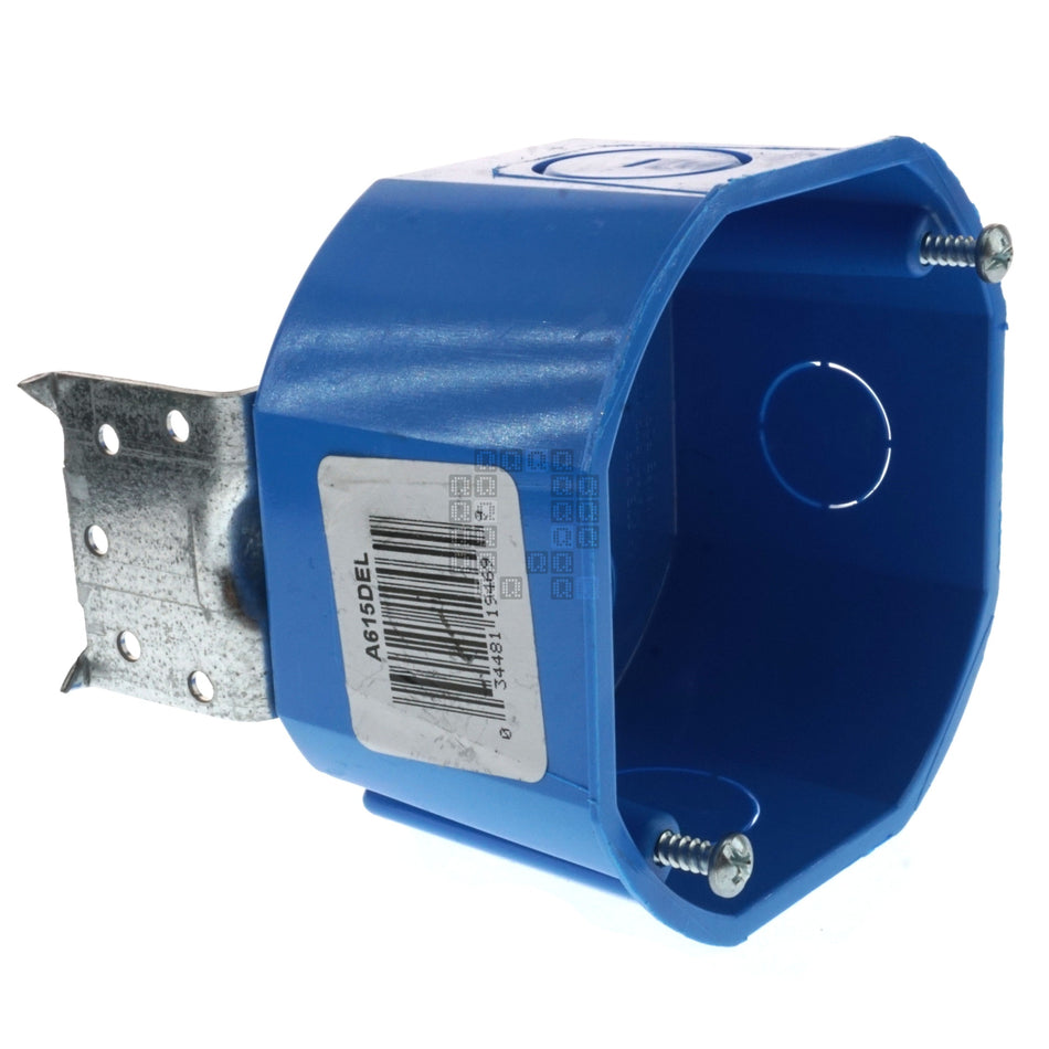 Carlon A615DEL 1-Gang 20.5 cu-in Octagon Ceiling Electrical Box with L-Bracket