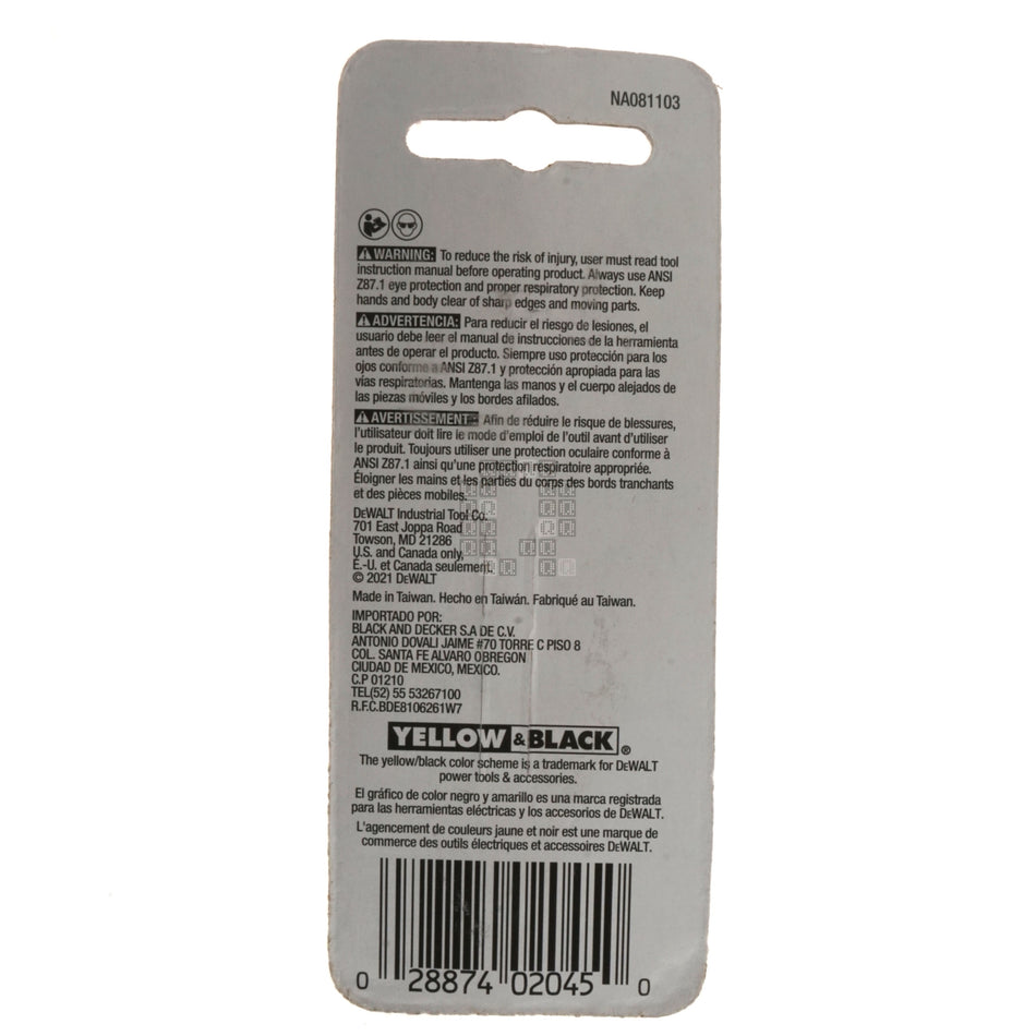 DeWALT DW2045 1/4" x 1/4" Impact Ready Magnetic Bit Tip Holder Extension, 3" Length