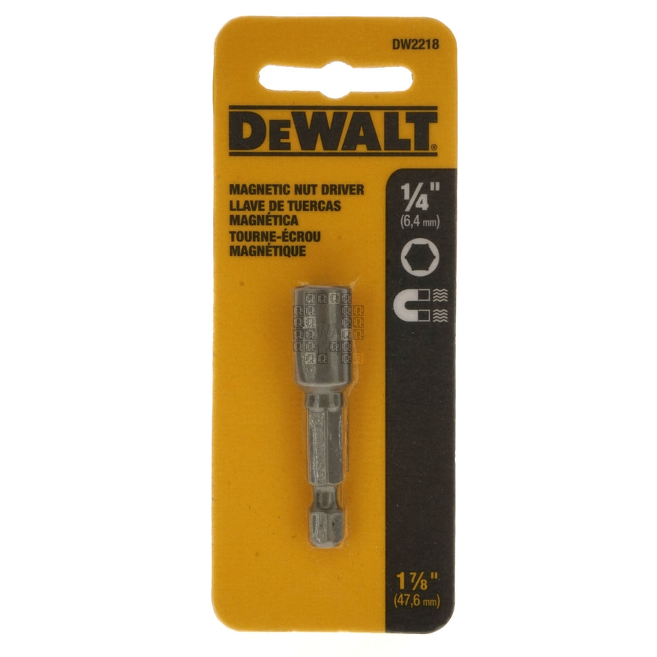 DeWALT Industrial Tool DW2218 1/4" Magnetic Nut Driver, 1-7/8" Length