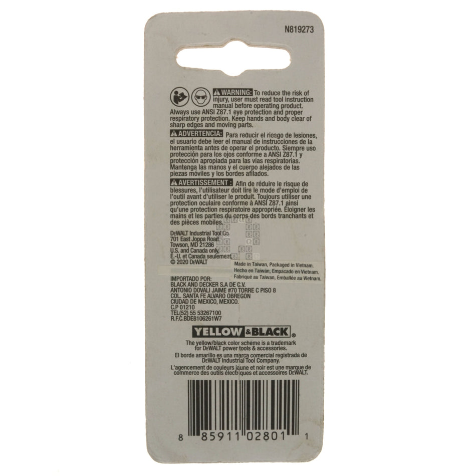 DeWALT DW2227IR 7/16" Magnetic Impact Ready Nut Driver, 1-7/8" Length