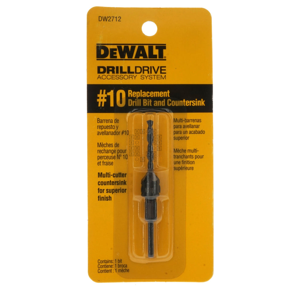DeWALT DW2712 Replacement #10 Drill Bit & Countersink