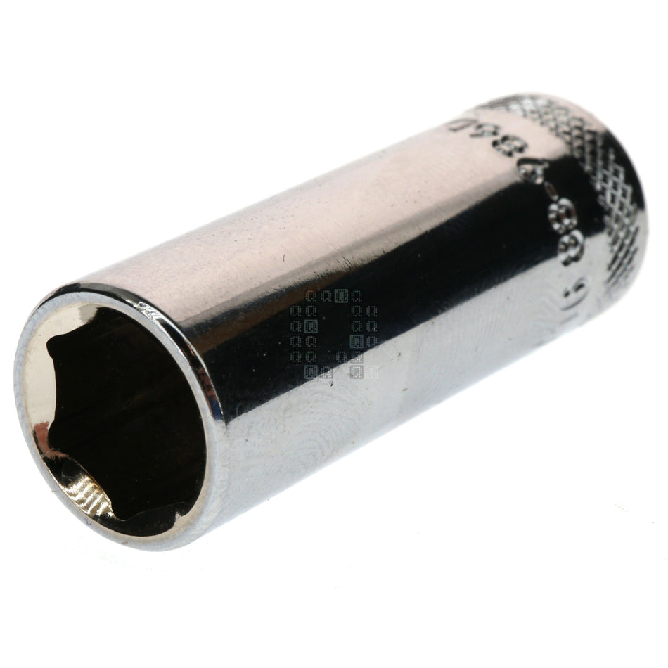 DeWALT DWMT88986OSP SAE Deep Chrome Socket, 7/16" 6-Point, 3/8" Drive, 88-986D