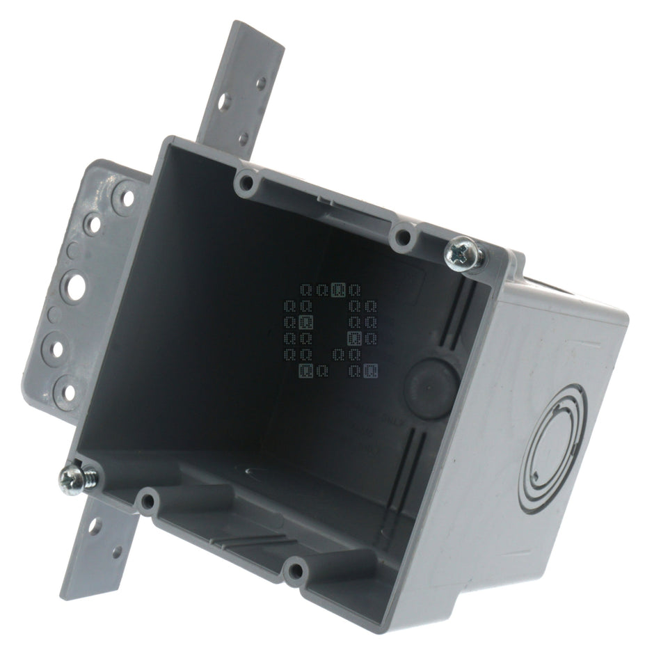 Cantex EN38DB Non-Metallic Switch/Outlet Electrical Box, 38 cu in, In-Wall, 2-Gang