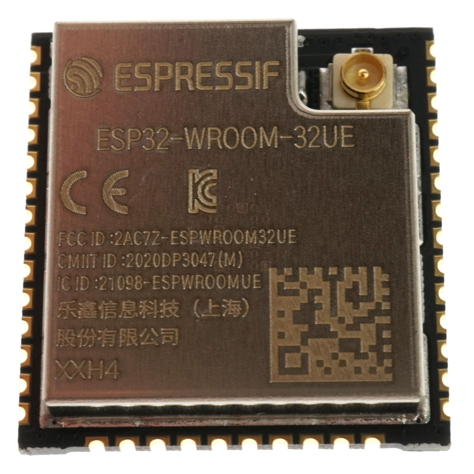 Espressif ESP32-WROOM-32UE-H4 Microprocessor with Wi-Fi & Bluetooth, 4MB Flash