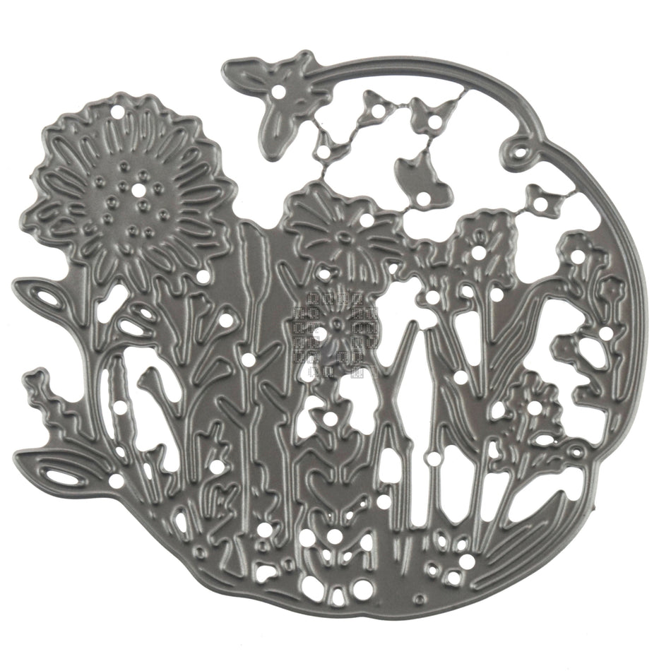 Flower Garden Butterfly Metal Cutting Die