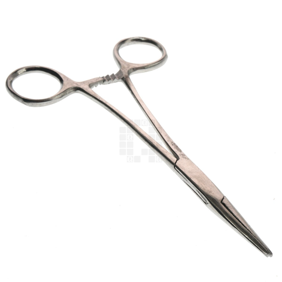 Locking Straight Tip Stainless Steel Forceps Hemostatic Clamp, 12.5cm, J4-685
