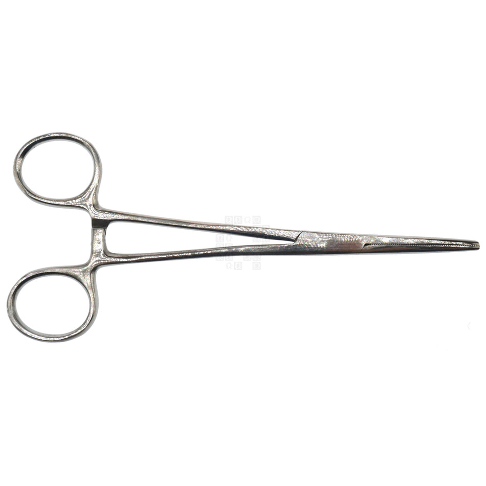 Locking Straight Tip Stainless Steel Forceps Hemostatic Clamp, 16cm, 0178-16ST