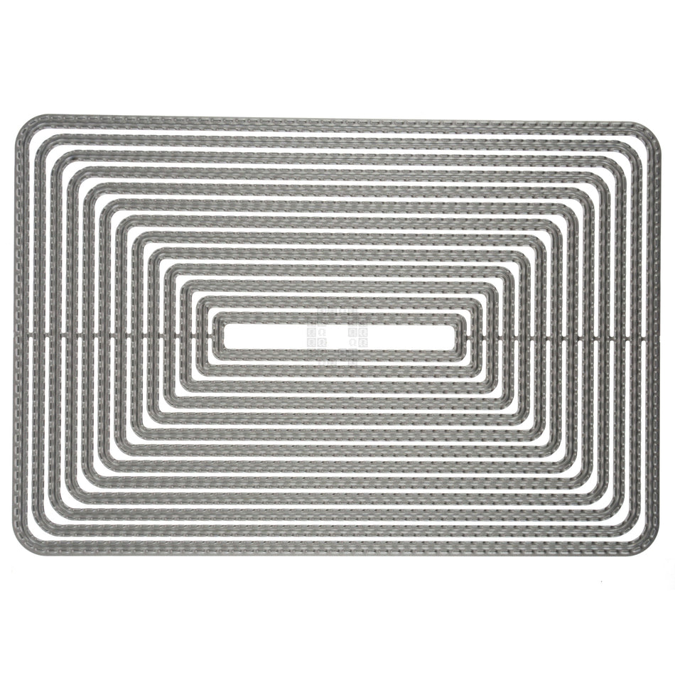 13-Piece Rounded Corner Rectangular Frame Metal Cutting Die Set