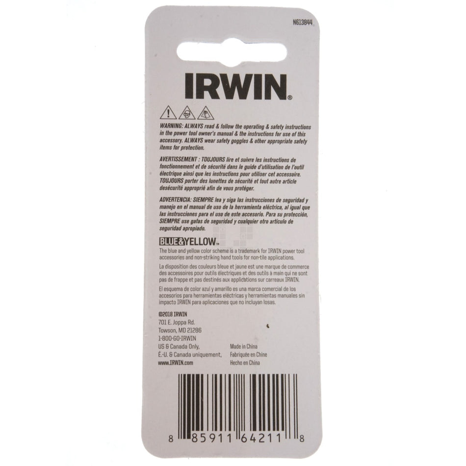 Irwin IWAF21TS252 T25 TORX Tamper-Proof Security Bit Tips, 1" Length, 2 Pack
