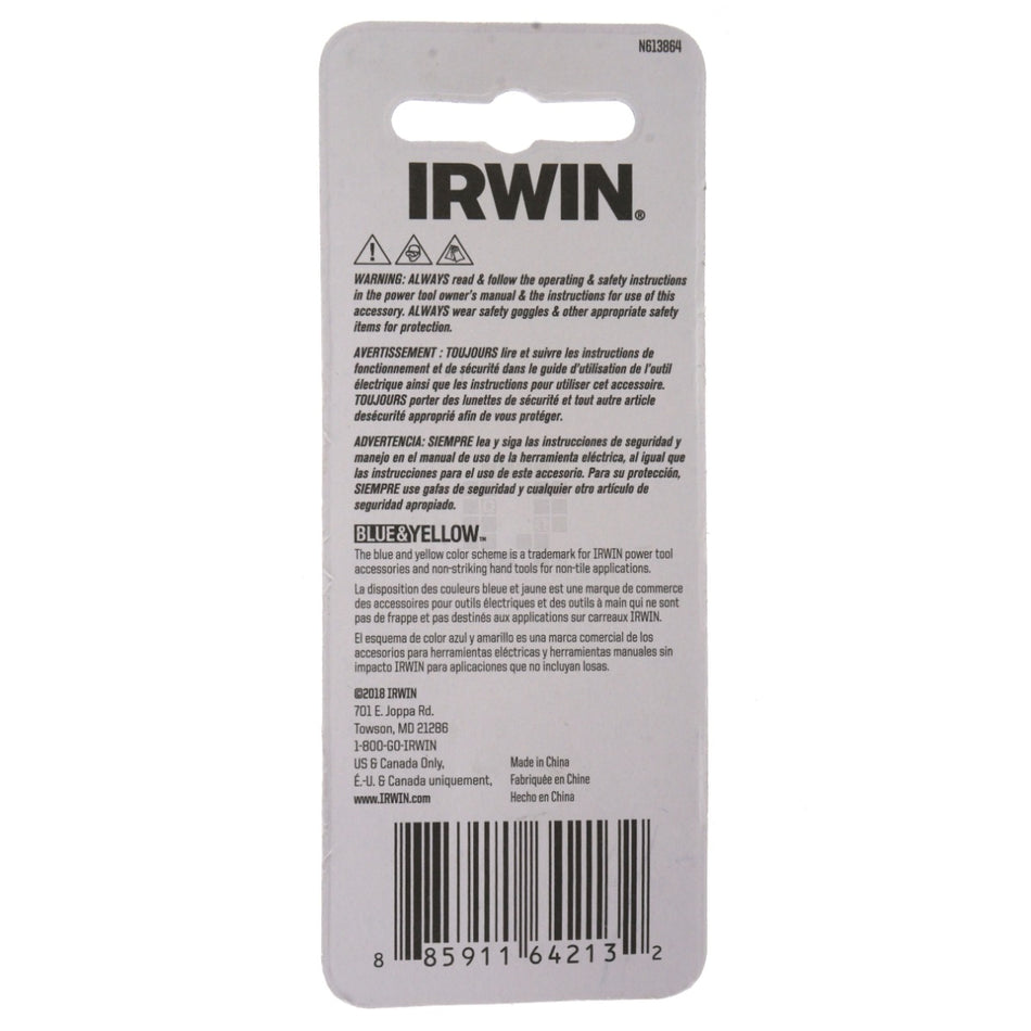 Irwin IWAF21TX102 T10 Torx Bit Tips, 1" Length, 2 Pack