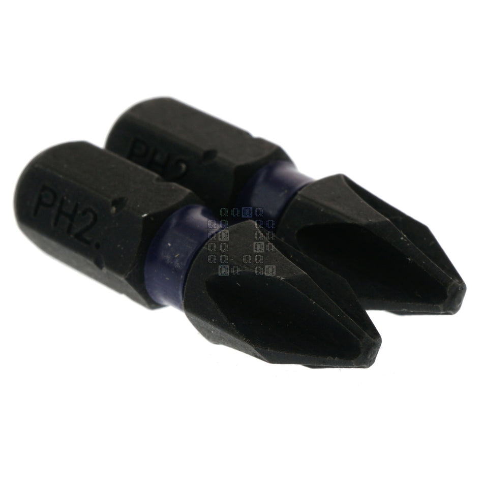 Irwin Tools IWAF31PH22 #2 Phillips / PH2 Impact Bit Tips, 1" Length, 2-Pack