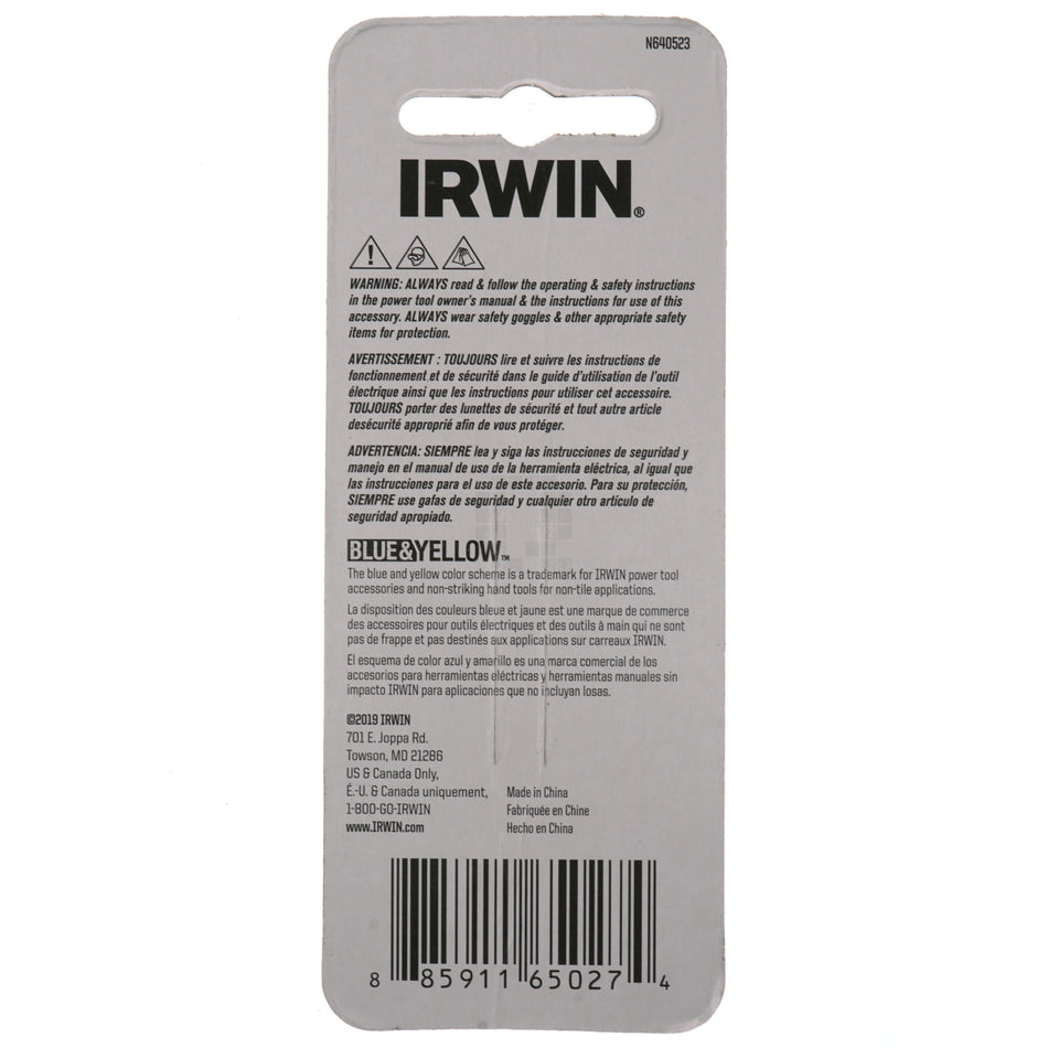 Irwin IWAF32DESQT252 Double-Ended Impact Power Bits, #2 Square and T25 Torx, 2.5" Length