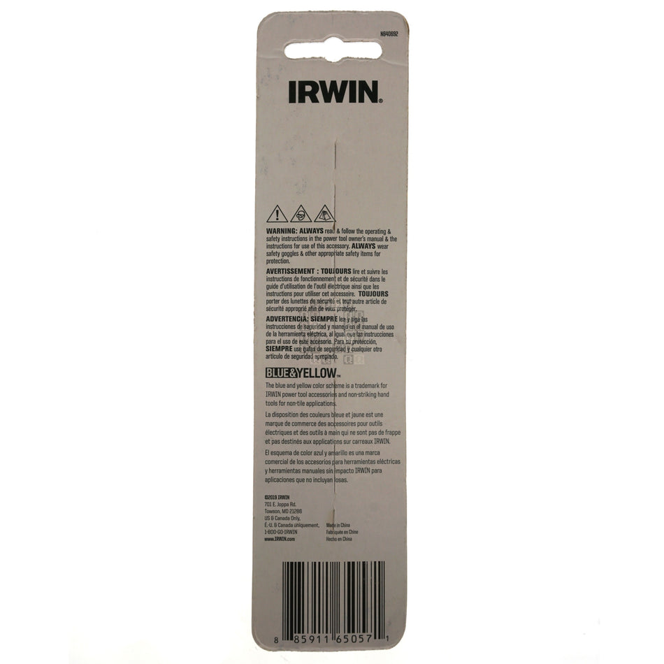 Irwin IWAF36SQ1 SQ1 #1 Square Recess Impact Performance Series Power Bit, 6" Length