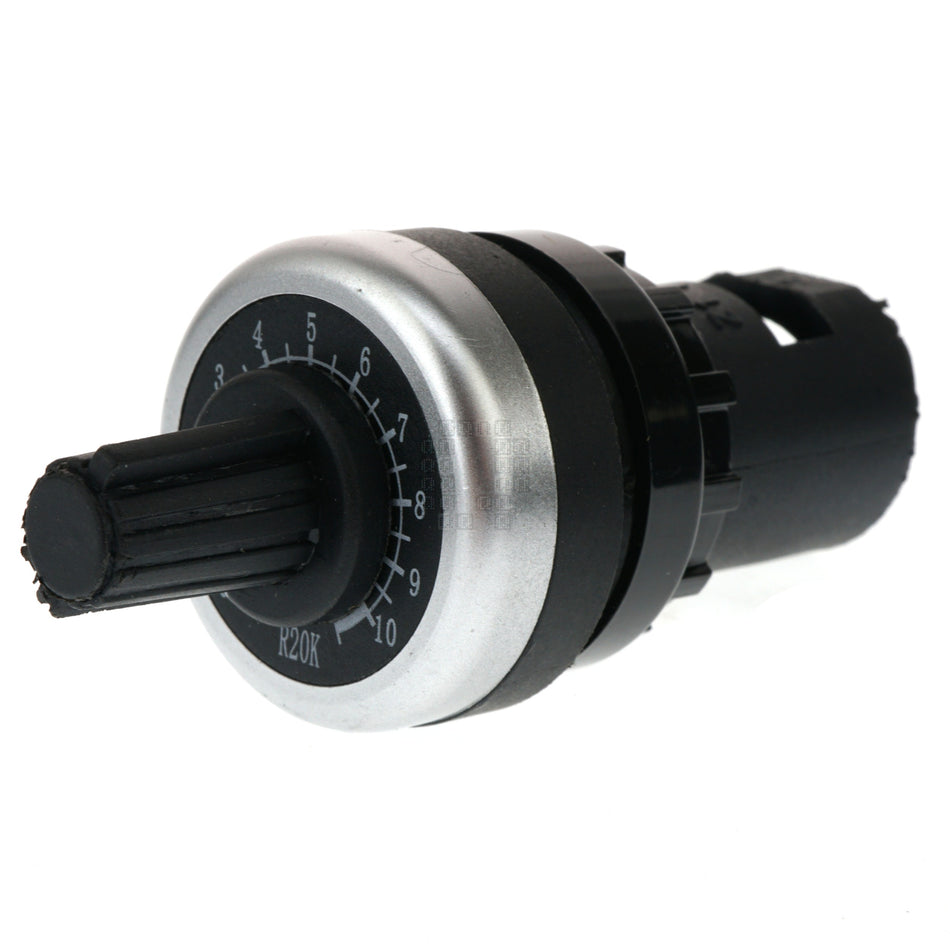 Tayee LA42DWQ-22 22mm Panel Mount Potentiometer, 20K Ohm, 2 Watts, 250V