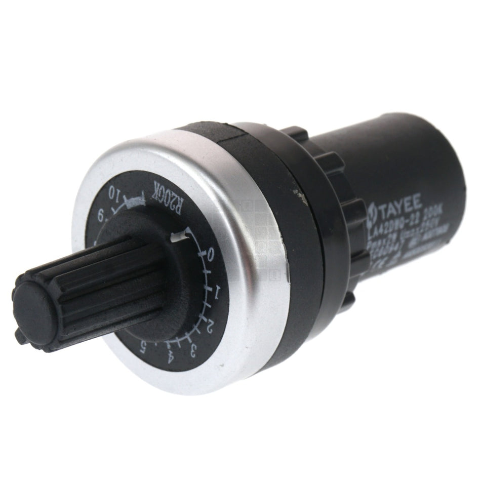 Tayee LA42DWQ-22 22mm Panel Mount Potentiometer, 200K Ohm, 2W 250V
