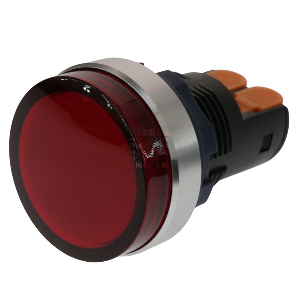 Lanboo 22mm Red Diffused Panel Mount LED Indicator Light, 9-24VAC/DC, IP68