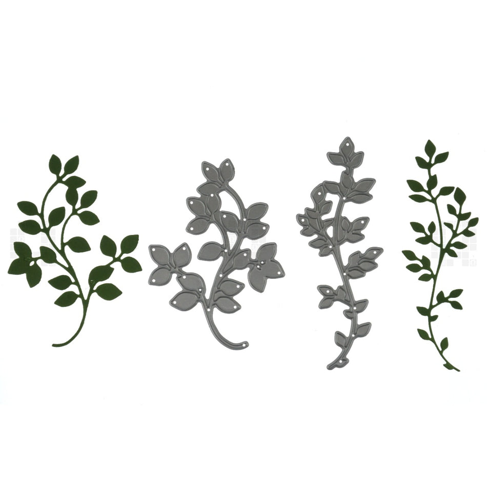 Alina Craft Leaf Sprig Metal Cutting Die, 2 Piece Set