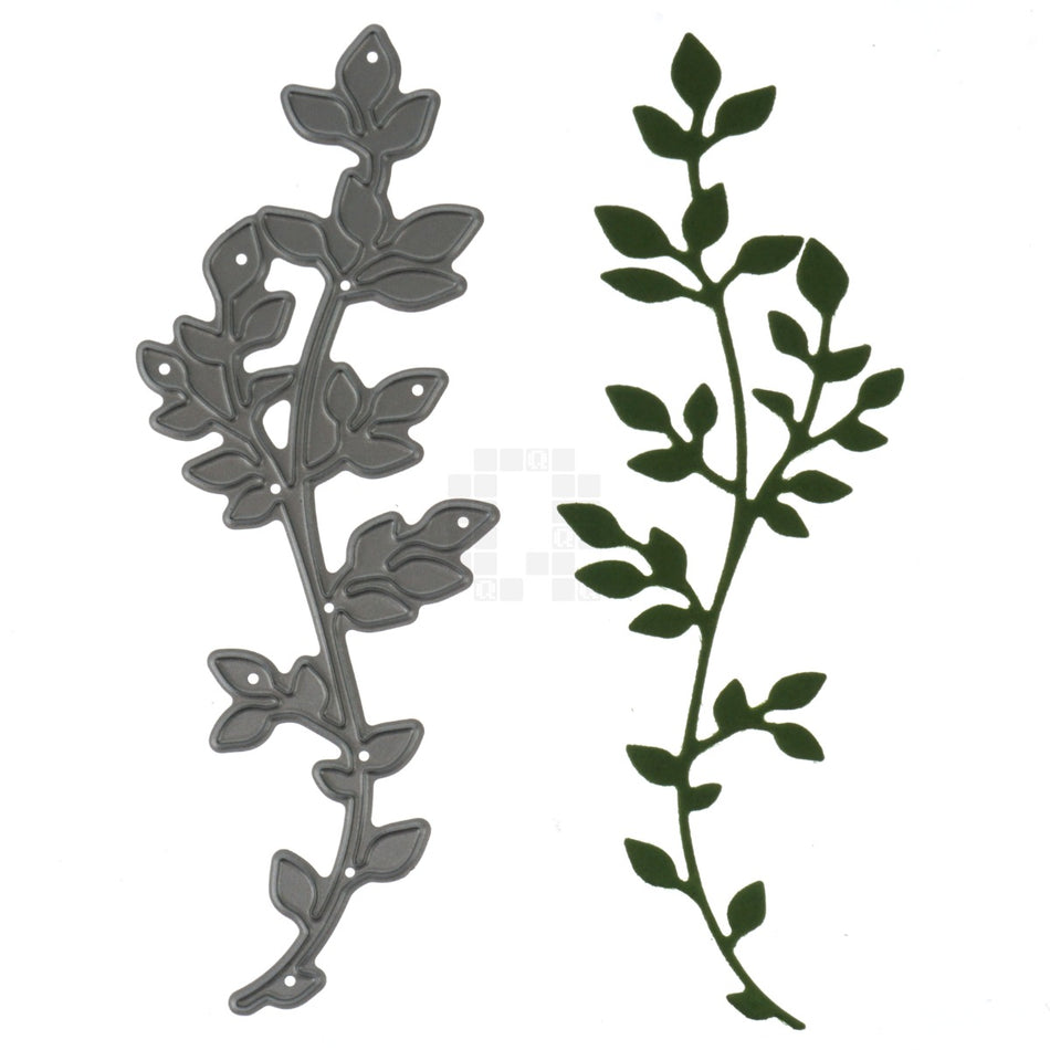 Alina Craft Leaf Sprig Metal Cutting Die, 2 Piece Set
