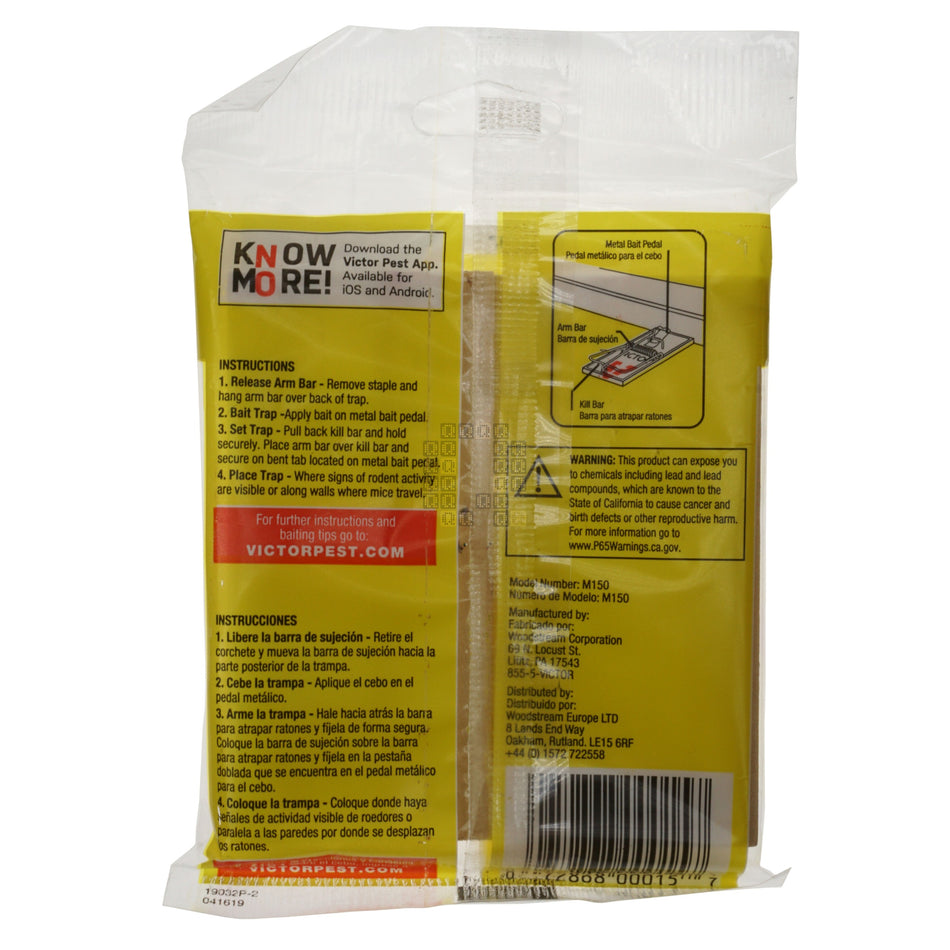 Victor M150 Original Mouse Trap, 2-Pack