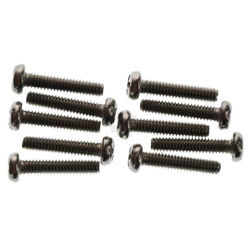 M2-0.40 x 10mm Pan Head Screw, 304 Stainless Steel, 10-Pack
