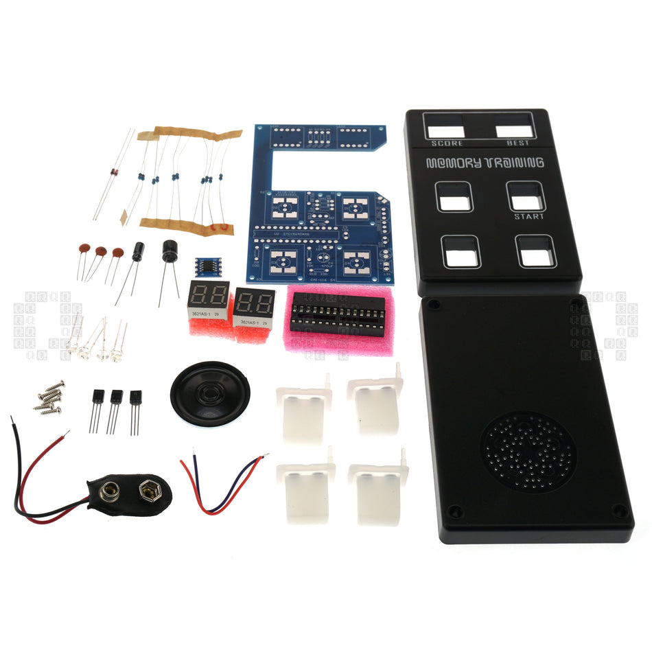 DIY Simon Memory Training Game Soldering Kit with Case, 9VDC
